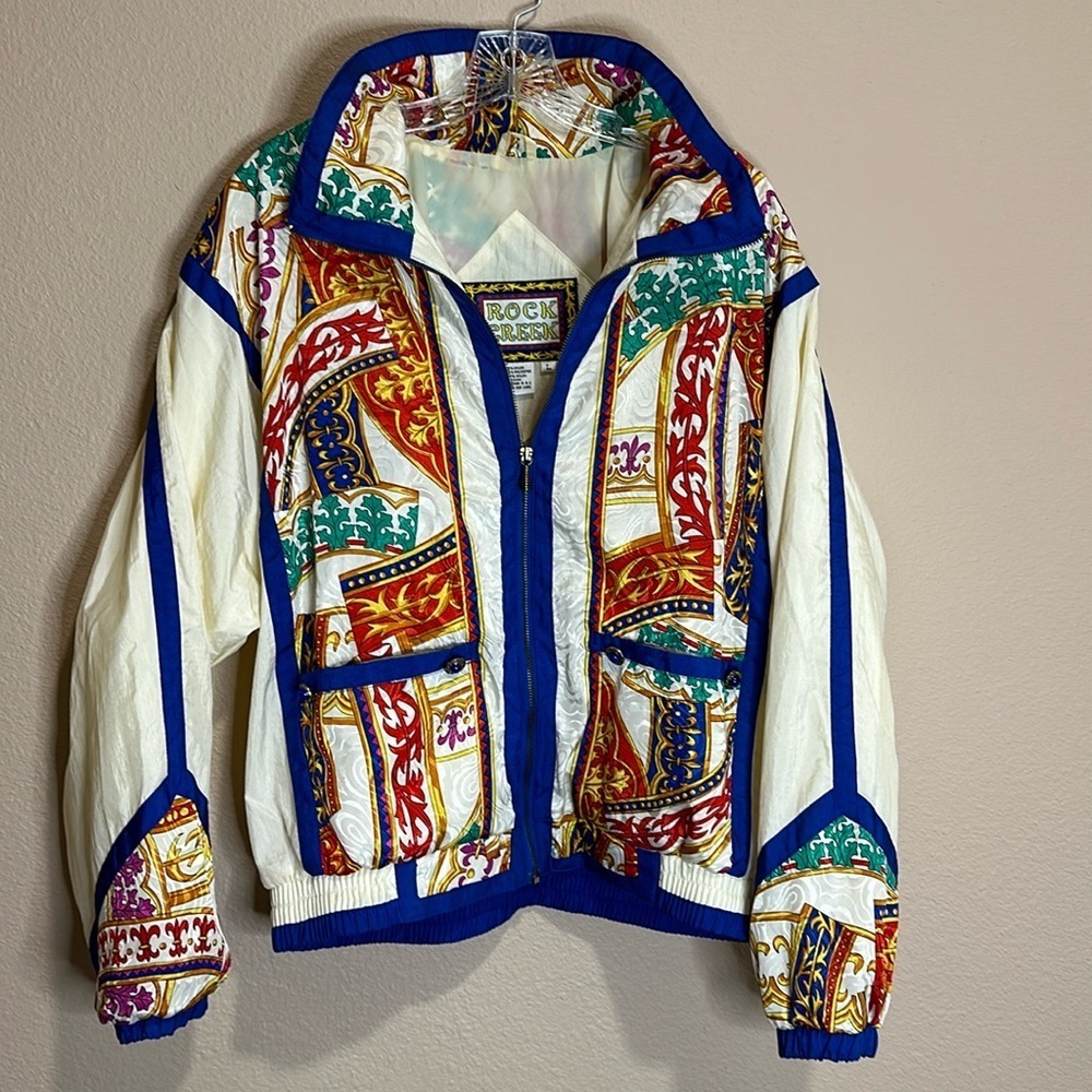 ROCK CREEK 80s Vintage Windbreaker, Size L